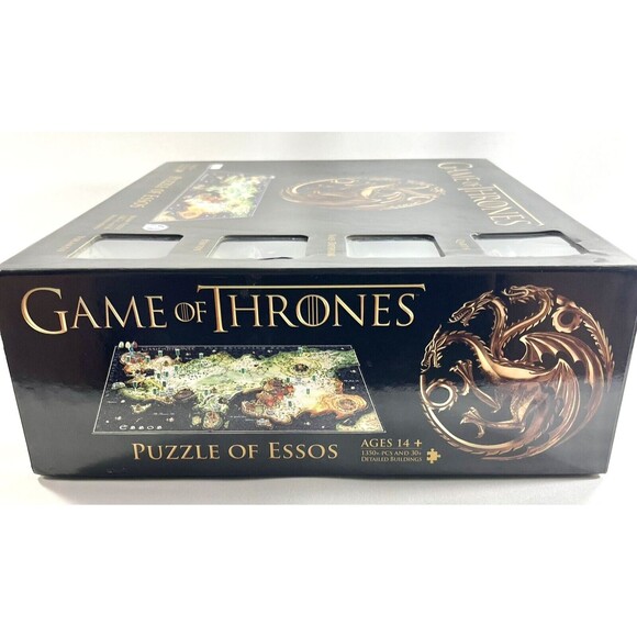 HBO Game of Thrones: 3D Map Westeros Puzzle 1350+ Pieces Open Box Complete - Picture 15 of 15